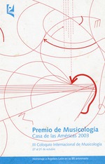 III Coloquio Internacional de Musicologia